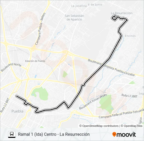 RUTA M17 Bus Line Map