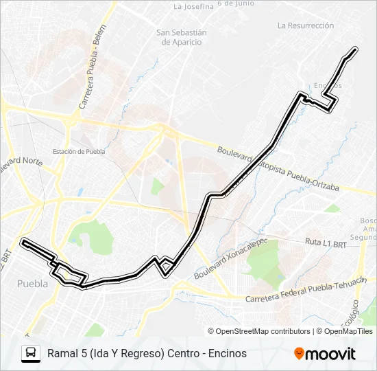 RUTA M17 Bus Line Map