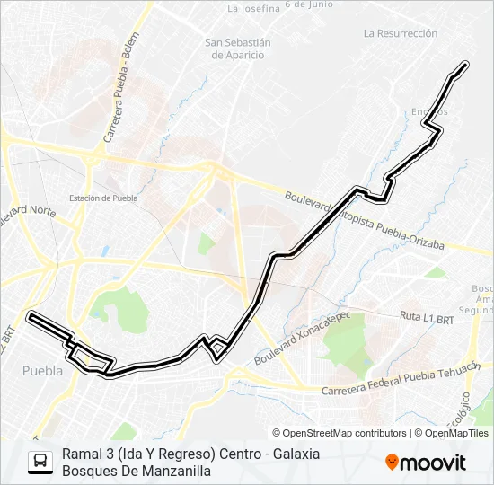 RUTA M17 Bus Line Map