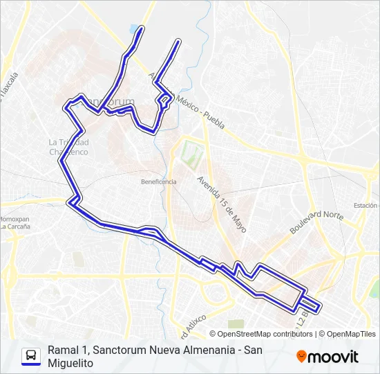 RUTA M22 Bus Line Map