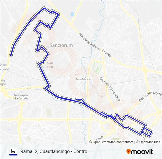 RUTA M28 Bus Line Map