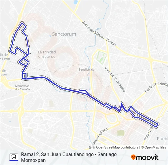 RUTA M6A Bus Line Map