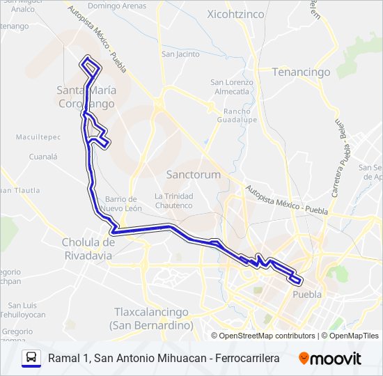 Mapa de RUTA S11 de autobús