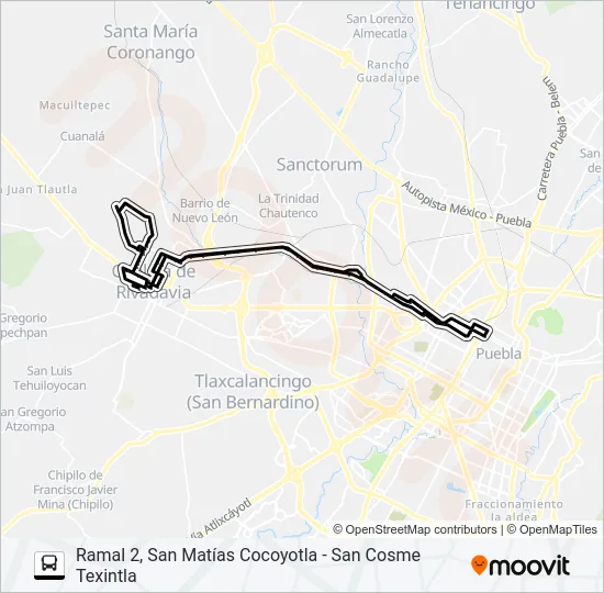 RUTA S16 Bus Line Map