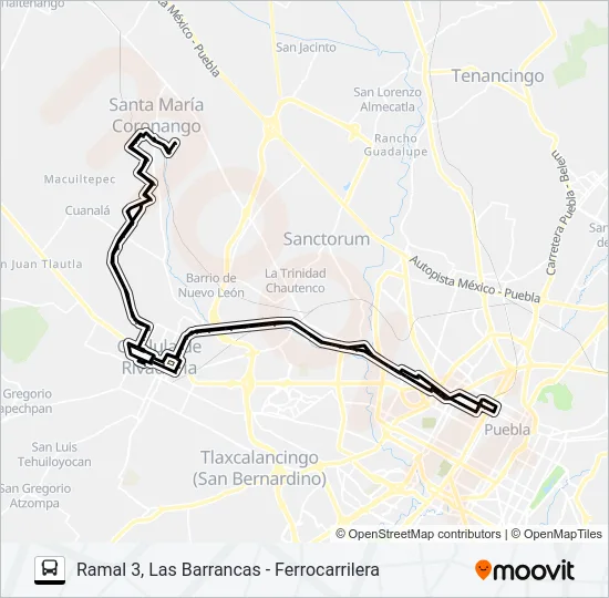 RUTA S16 Bus Line Map