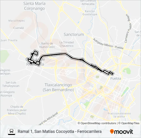 RUTA S16 Bus Line Map