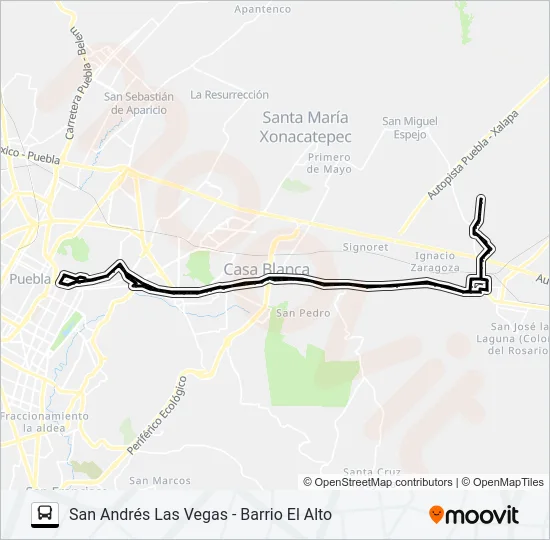 RUTA S86 Bus Line Map