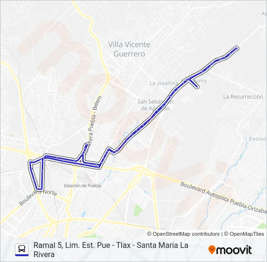 RUTA  M21 Bus Line Map