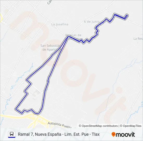 RUTA  M21 Bus Line Map