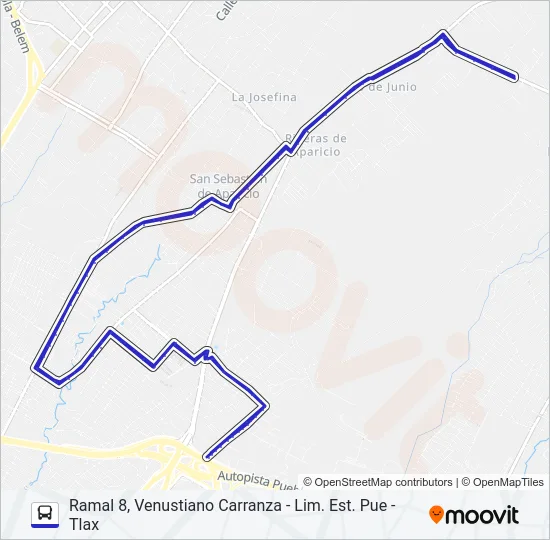 RUTA  M21 Bus Line Map