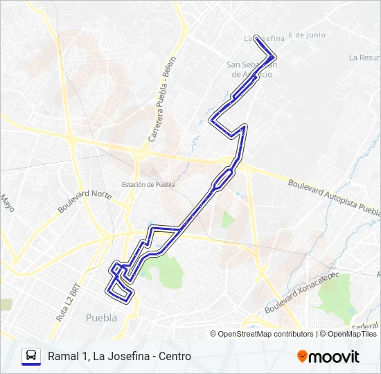 RUTA  M21 Bus Line Map