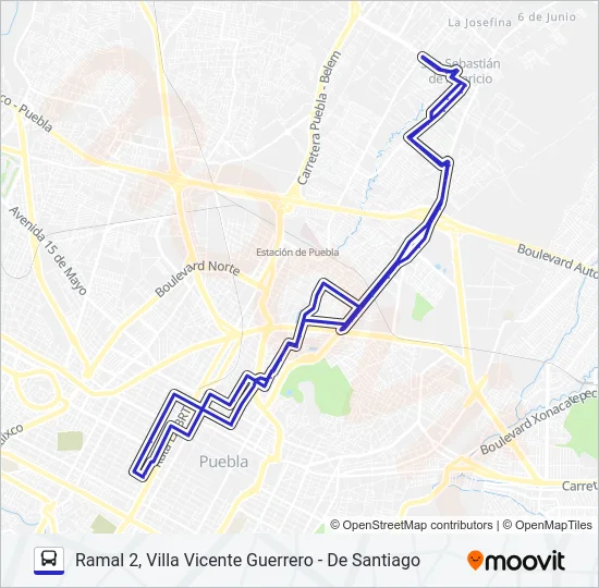 RUTA  M21 Bus Line Map