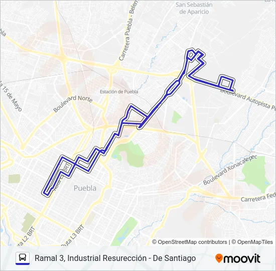 RUTA  M21 Bus Line Map