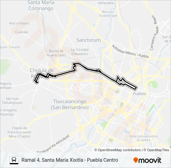 RUTA S14A Bus Line Map