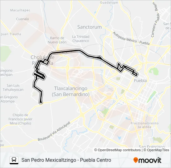 RUTA S14B Bus Line Map