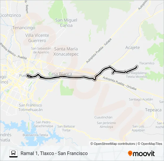 RUTA APANGO Bus Line Map
