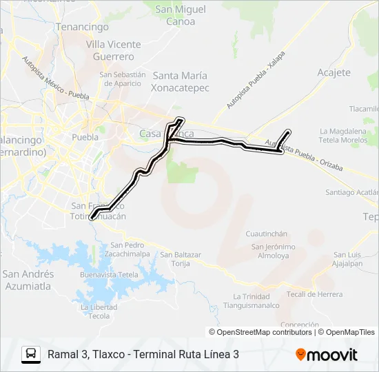 RUTA APANGO Bus Line Map