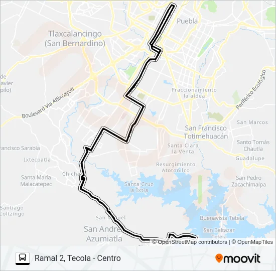 RUTA AZUMIATLA Bus Line Map