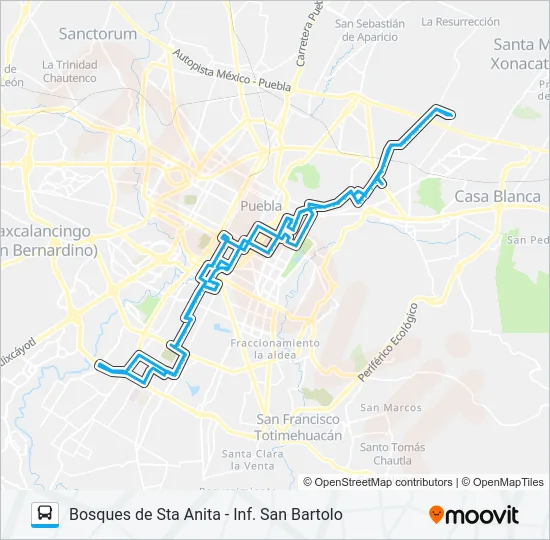 RUTA LOMA BELLA Bus Line Map