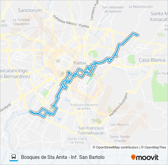 RUTA LOMA BELLA bus Line Map