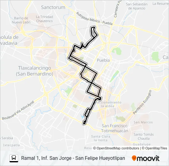 RUTA REMANENTE 2 Bus Line Map