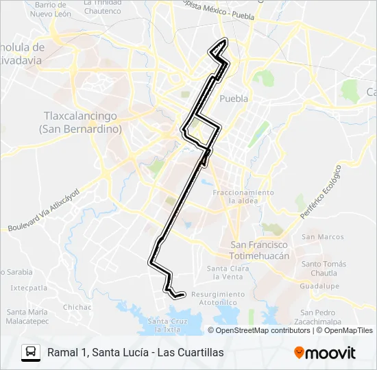 RUTA SANTA LUCÍA Bus Line Map