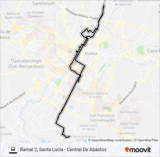 RUTA SANTA LUCÍA Bus Line Map