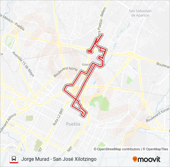 RUTA VILLA FRONTERA Bus Line Map