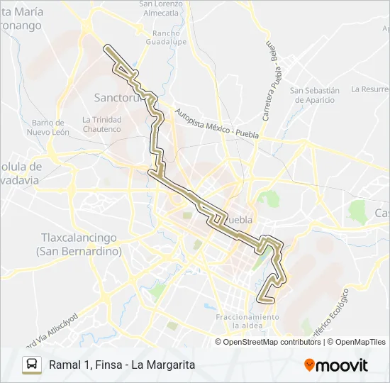RUTA CONMEMORATIVO 76 Bus Line Map