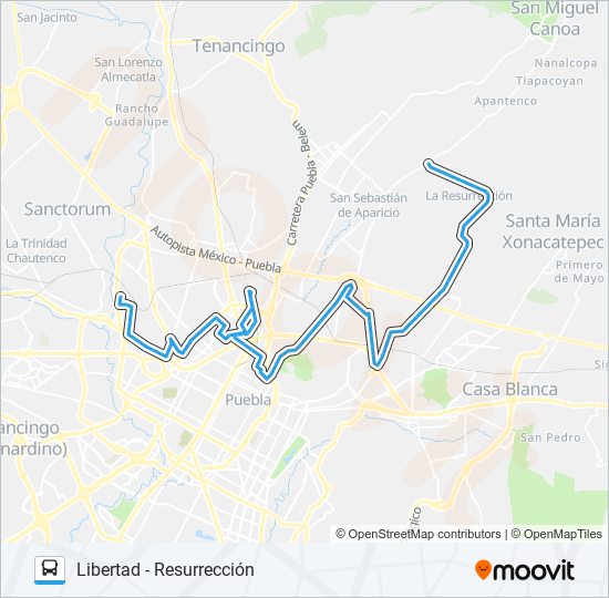 Ruta unión resurrección: horarios, paradas y mapas - Ramal 1, Libertad -  Resurrección (Regreso) (Actualizado)