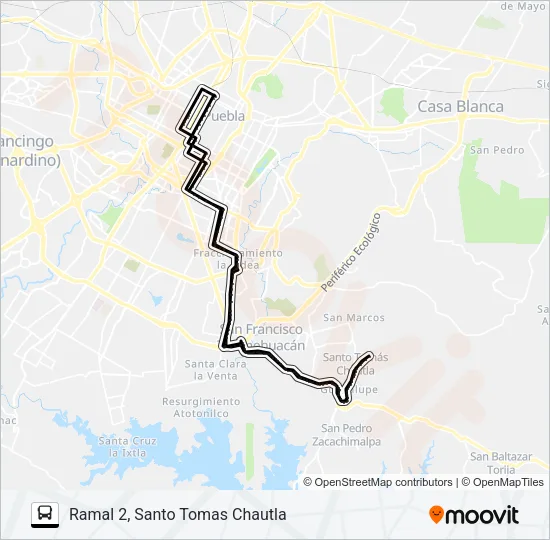RUTA LÍNEA M1 Bus Line Map