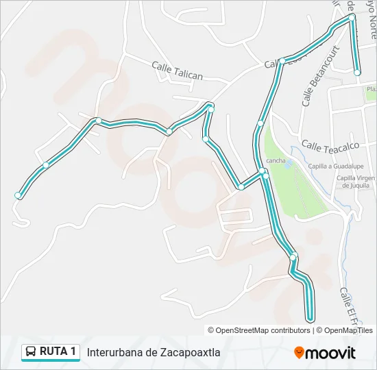 RUTA 1 Bus Line Map