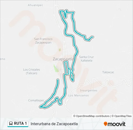 RUTA 1 Bus Line Map