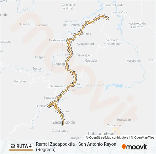 RUTA 4 Bus Line Map