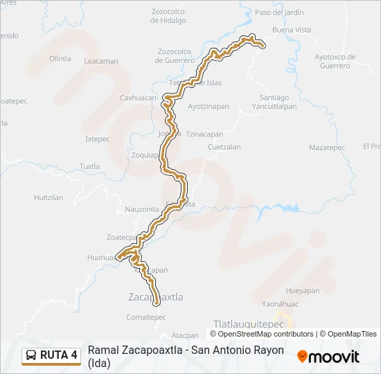 RUTA 4 Bus Line Map