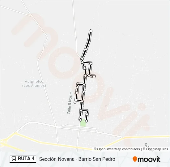 RUTA 4 Bus Line Map