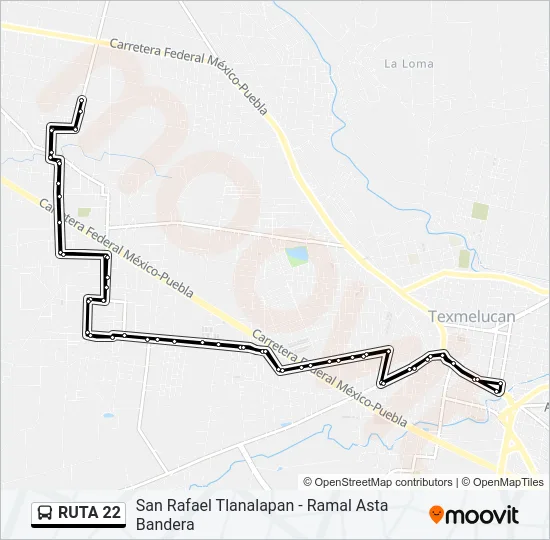 RUTA 22 Bus Line Map