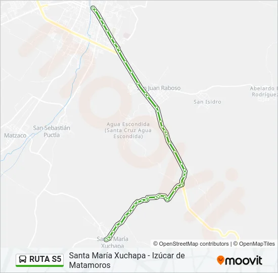 RUTA S5 Bus Line Map