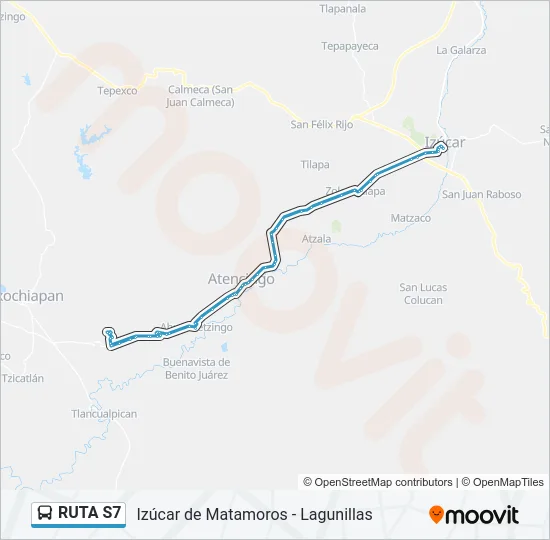 RUTA S7 Bus Line Map