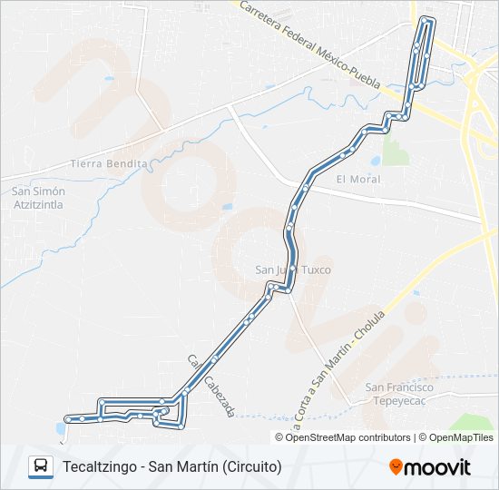 Mapa de RUTA S14 de autobús