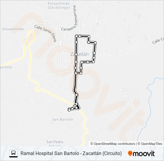 Mapa de RUTA S29 de autobús