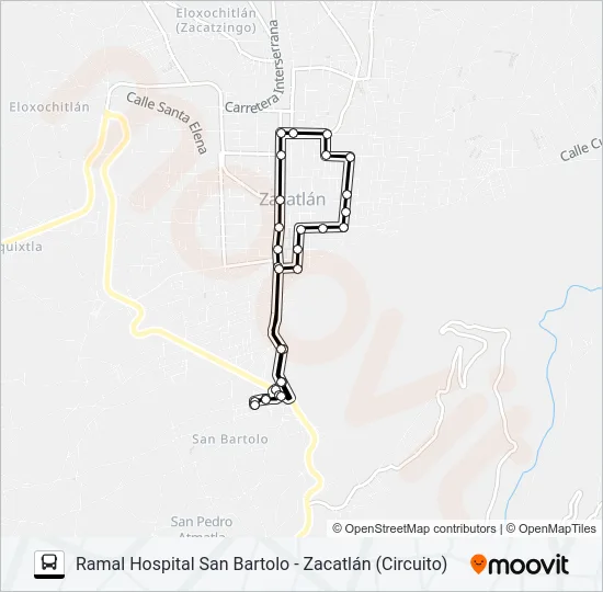 RUTA S29 Bus Line Map