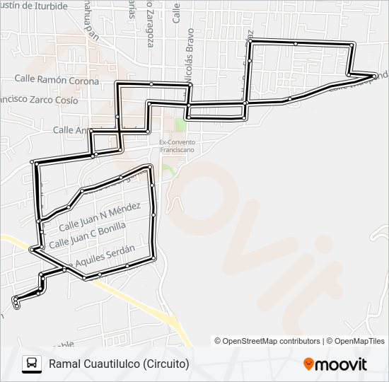 Mapa de RUTA S30 de autobús