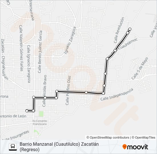 Mapa de RUTA S31 de autobús