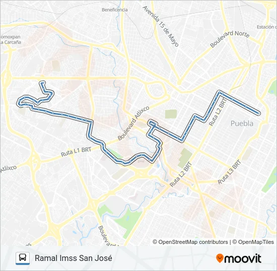 RUTA  29A Bus Line Map