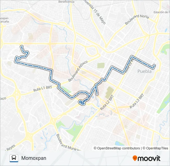 RUTA  29A Bus Line Map