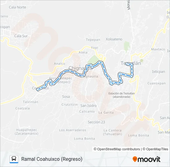 RUTA ROJOS Bus Line Map