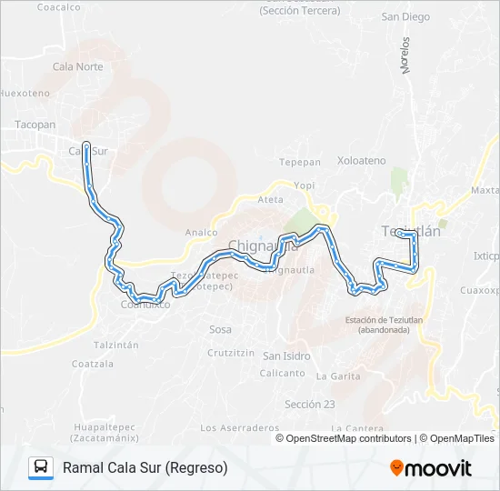 RUTA ROJOS Bus Line Map