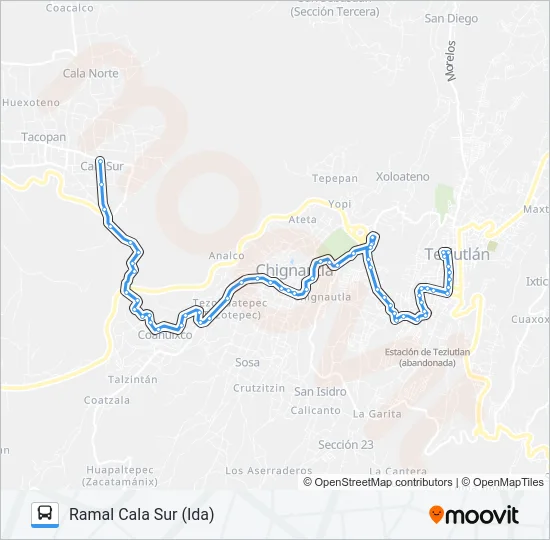 RUTA ROJOS Bus Line Map