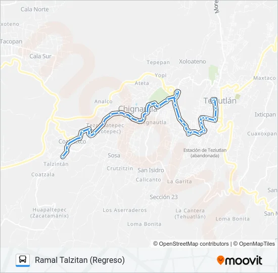 RUTA ROJOS Bus Line Map